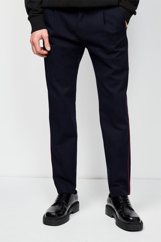 Pantalon droit Bleu nuit