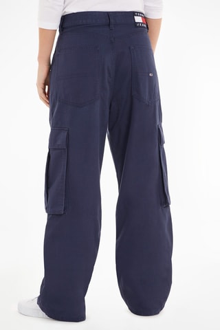 Pantalon cargo en coton biologique Bleu marine