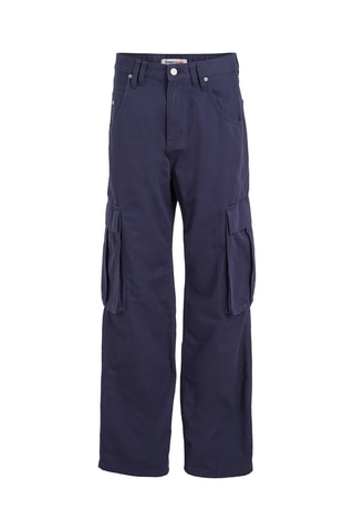 Pantalon cargo en coton biologique Bleu marine