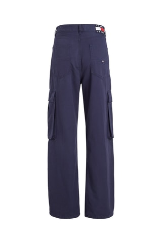 Pantalon cargo en coton biologique Bleu marine