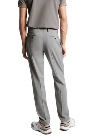 Chino en laine vierge Gris chiné