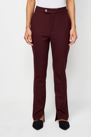 Chino en laine Bordeaux
