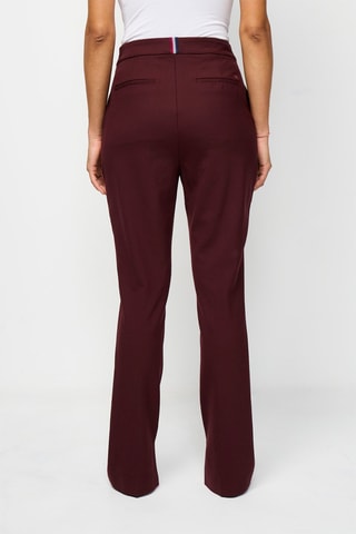 Chino en laine Bordeaux