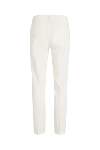 Pantalon casual taille haute Ecru