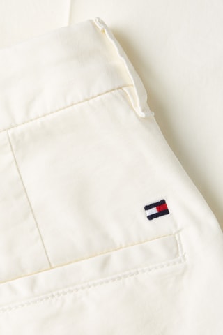 Pantalon casual taille haute Ecru