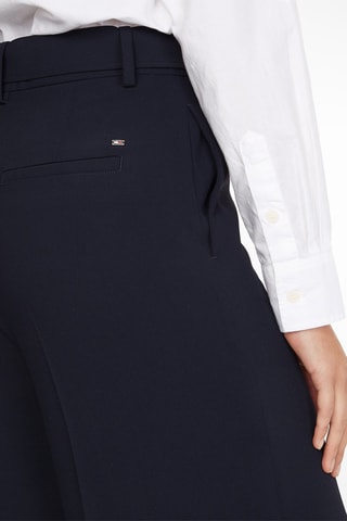 Pantalon wide legs taille haute Bleu nuit