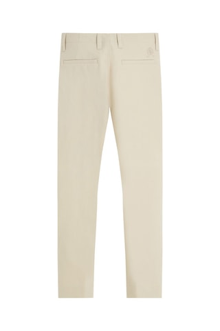 Pantalon droit 7/8 en coton biologique Beige