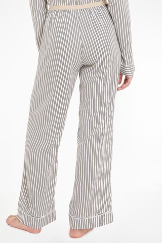 Pantalon wide legs Beige et blanc