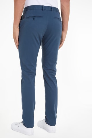 Chino en coton biologique Bleu
