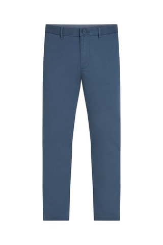 Chino en coton biologique Bleu