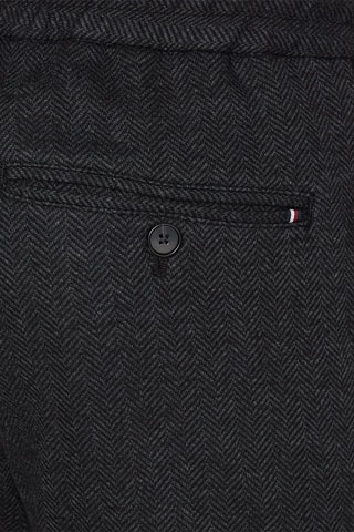 Chino en laine Noir
