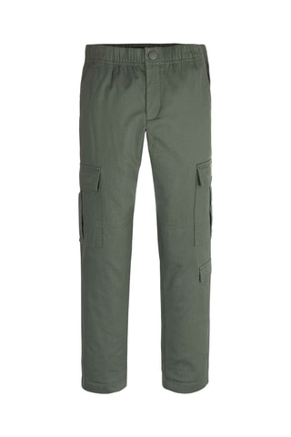 Pantalon cargo en coton biologique Vert