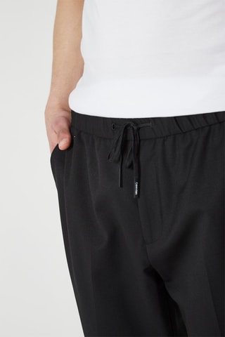 Pantalon droit en laine - Noir