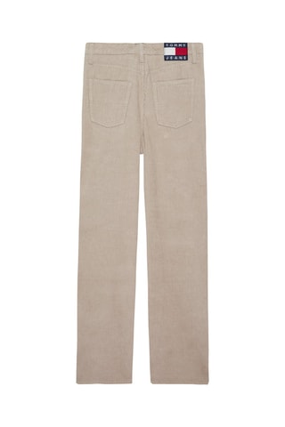 Pantalon droit en velours Beige