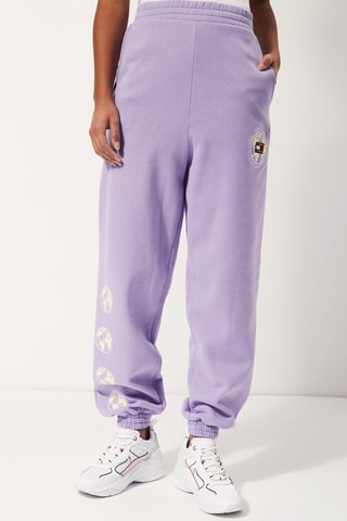Jogging taille haute Mauve
