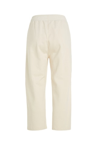 Pantalon droit 7/8 en coton biologique - Beige