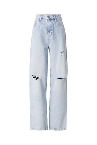 Jean wide legs taille haute - Ciel