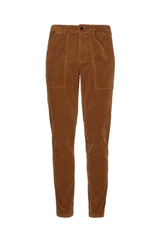 Jean slim en velours Marron