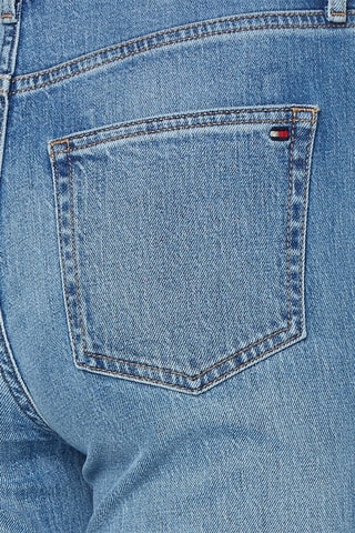 Jean droit taille haute Bleu