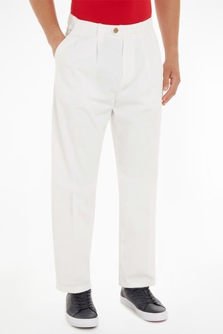 Jean droit en coton biologique Blanc