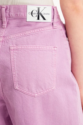 Jean wide legs taille haute Mauve