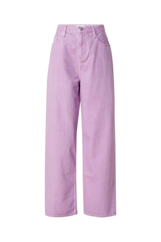 Jean wide legs taille haute Mauve