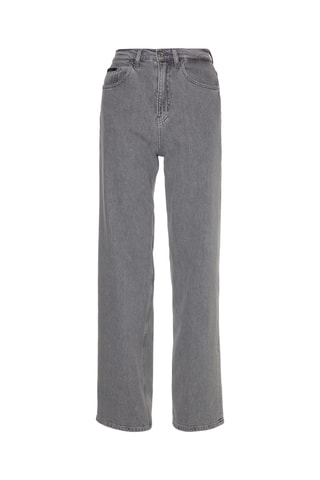 Jean wide legs taille haute Gris clair