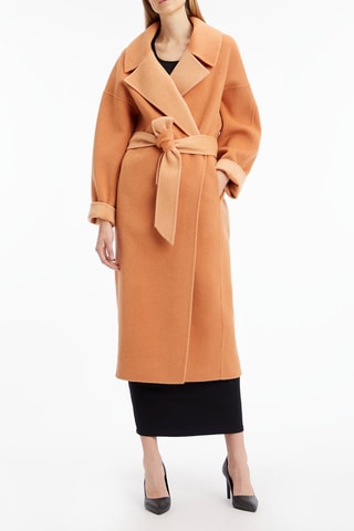 Manteau en laine Rouge brique