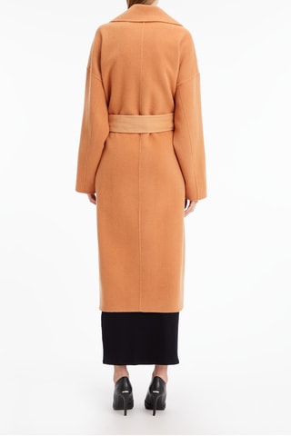 Manteau en laine Rouge brique