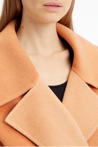 Manteau en laine Rouge brique