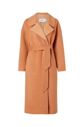 Manteau en laine Rouge brique