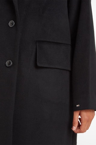 Manteau en laine Noir