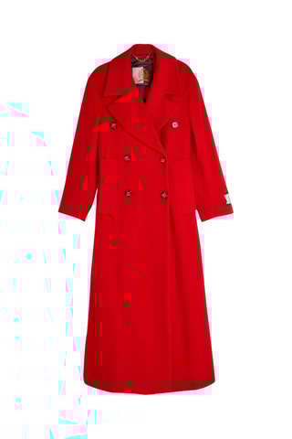 Manteau en alpaga Rouge