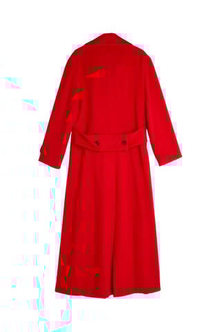 Manteau en alpaga Rouge