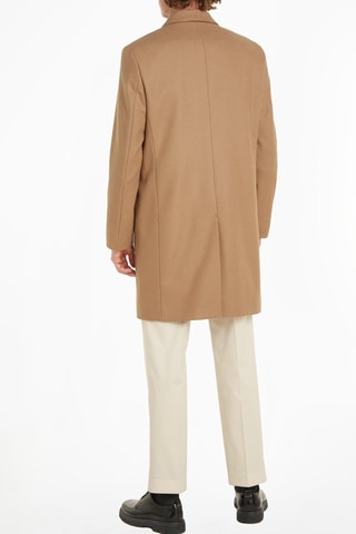 Manteau en laine recyclée et cachemire - Camel