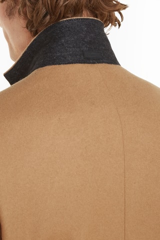 Manteau en laine recyclée et cachemire - Camel