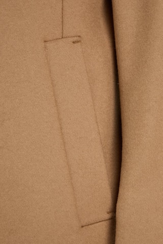 Manteau en laine recyclée et cachemire - Camel