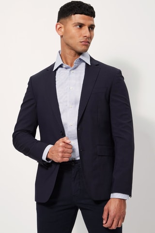 Veste en laine vierge Bleu marine