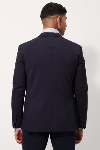 Veste en laine vierge Bleu marine