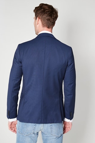 Veste en laine vierge - Bleu marine