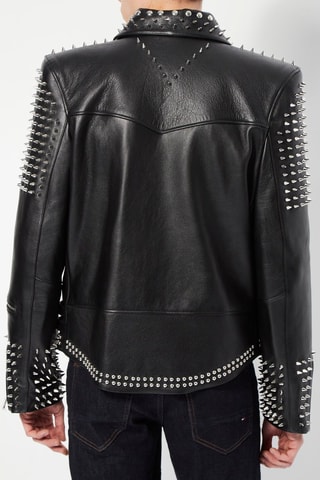 Veste en cuir x Richard Quinn Noir