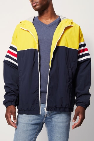 Veste zippée Jaune et bleu marine