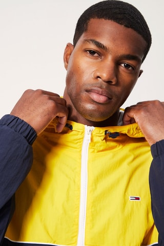 Veste zippée Jaune et bleu marine