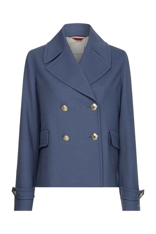 Veste en laine vierge Bleu clair