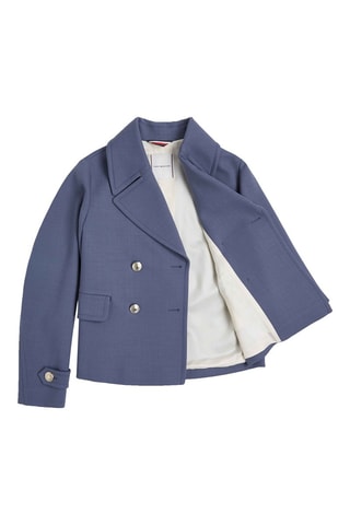 Veste en laine vierge Bleu clair