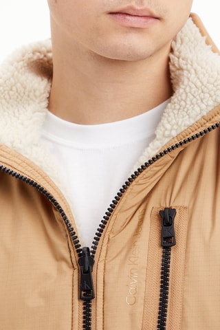Veste réversible Camel et écru