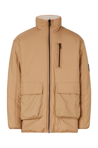 Veste réversible Camel et écru