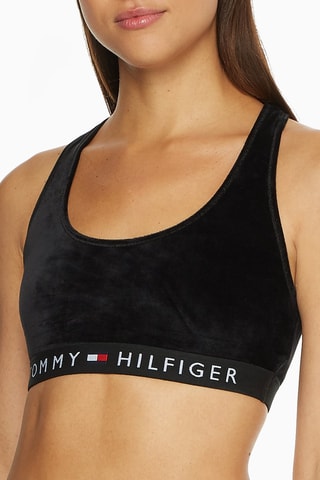 Brassière en velours  Noir