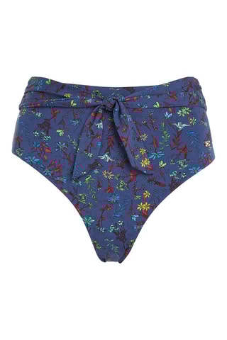 Bas de maillot taille haute Bleu marine