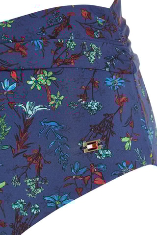Bas de maillot taille haute Bleu marine